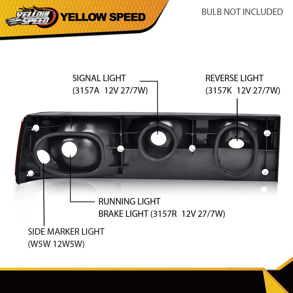 Juego de luces traseras luces traseras luces de freno aptas para Ford Mustang 1987-1993 Foto 4 de 4