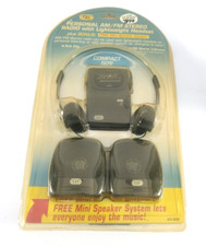 TOZAJ personal am/fm stereo radio w/headset mini speakers, brand new-Vintage