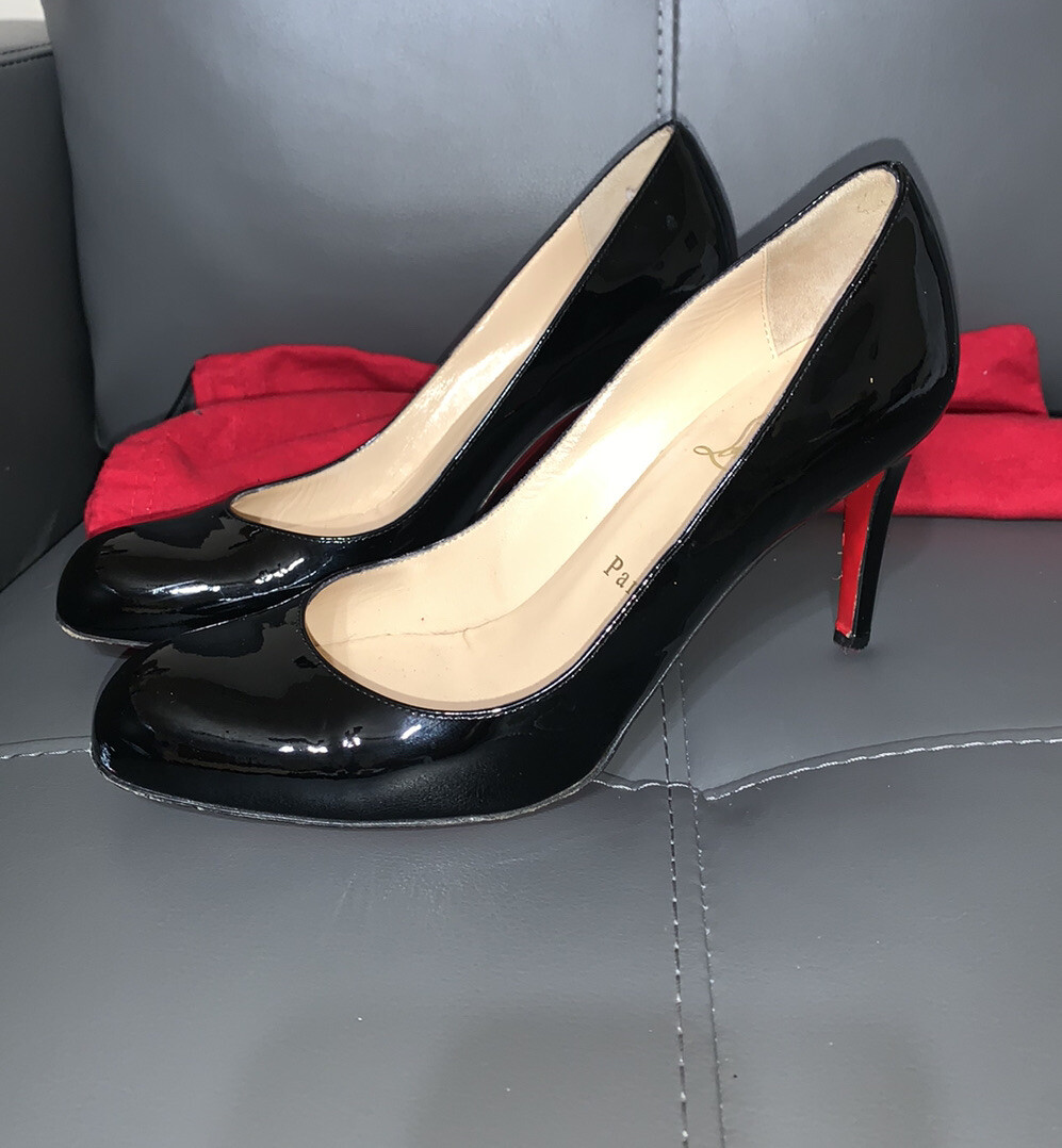 Shiny Black Classic christian louboutin Simple 100 Pumps Shiny Black Classic christian louboutin Simple 100 Pumps