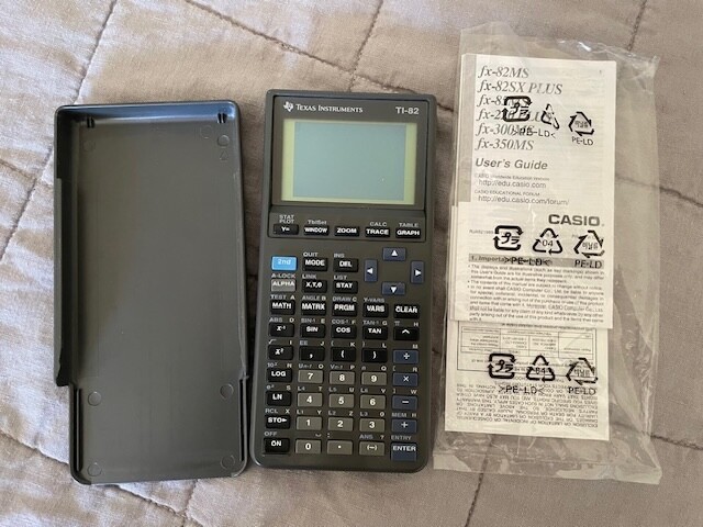 Texas Instrument TI-82 Batteries included with instruction manual 