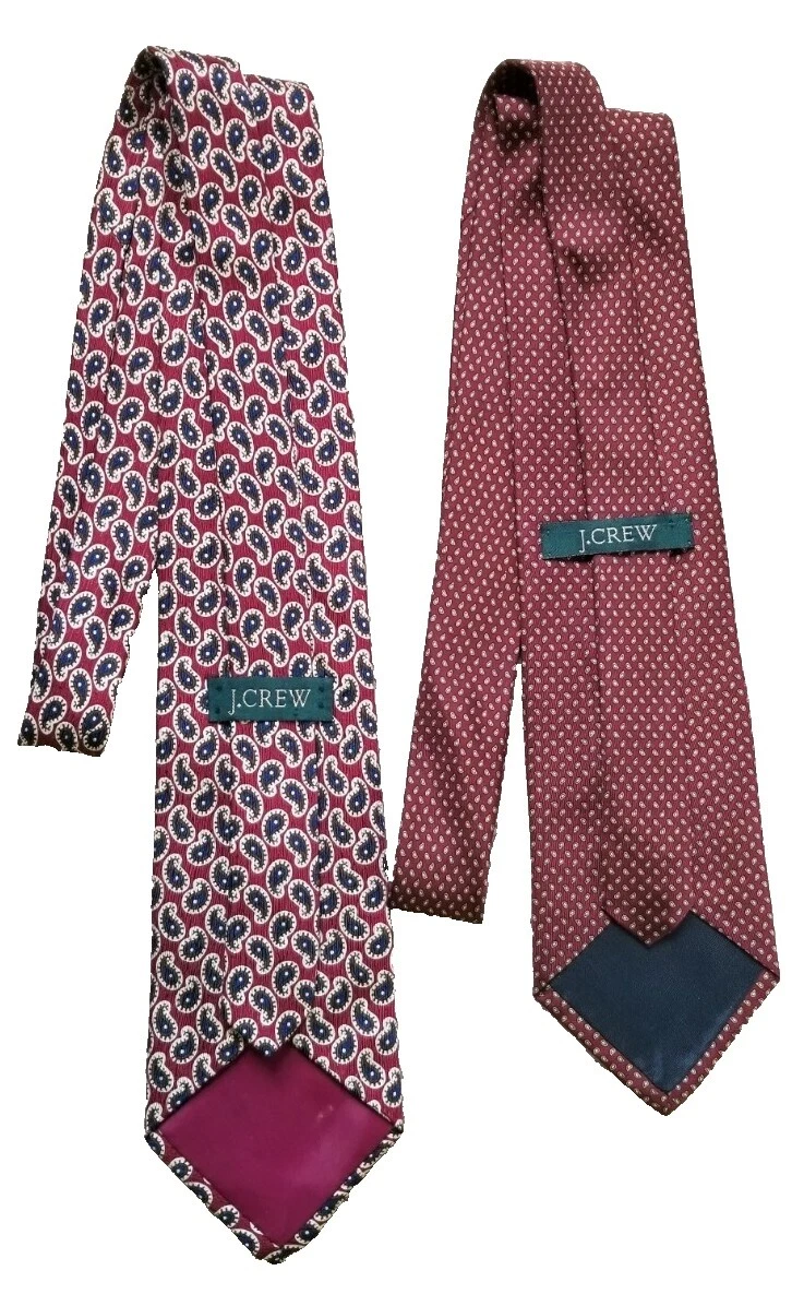 J.CREW geométrico 100% Corbatas de seda para hombres