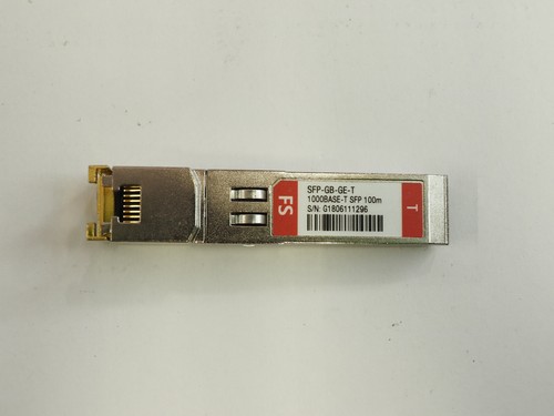 FS SFP-GB-GE-T SGMII 10/100/1000BASE-T Copper 100m RJ-45 Transceiver ...