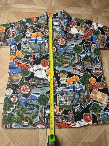 Reyn Spooner SF Giants Hawaiian Shirt Kids XL Vintage Made in USA MLB - Picture 4 of 7