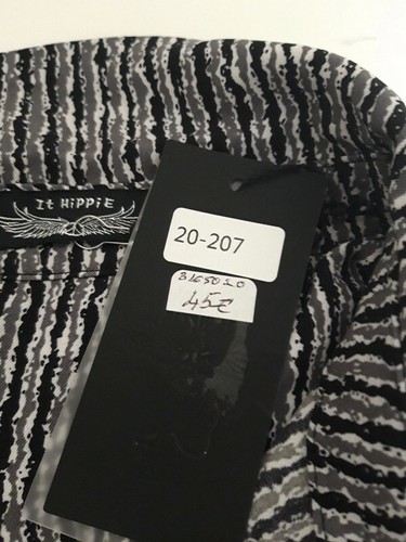 Hippie fluid shirt black/gray/white size M/38 (value 45€) New - Picture 10 of 11