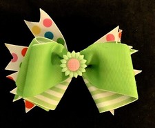 Stacked Reverse Boutique Hair Bow