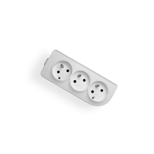 GN-30 PORTABLE SOCKET 3X Z/U ROUND 16A WHITE