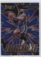 2021-22 Panini Select Turbocharged Blue Prizm LeBron James #5 9l4
