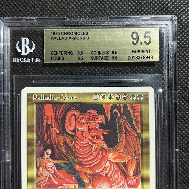 1995 MTG Magic The Gathering Chronicles Palladia-Mors BGS QUAD 9.5 True Gem Mint - Image 2 of 3