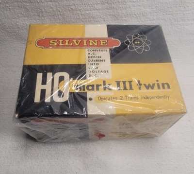 Silvine HO Trains Mark III Twin Model 1400S Power Pack Transformer Boxed