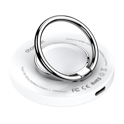 Ladegerät T603-F Induktives Ladegerät mit Halterung Weiß Choetech