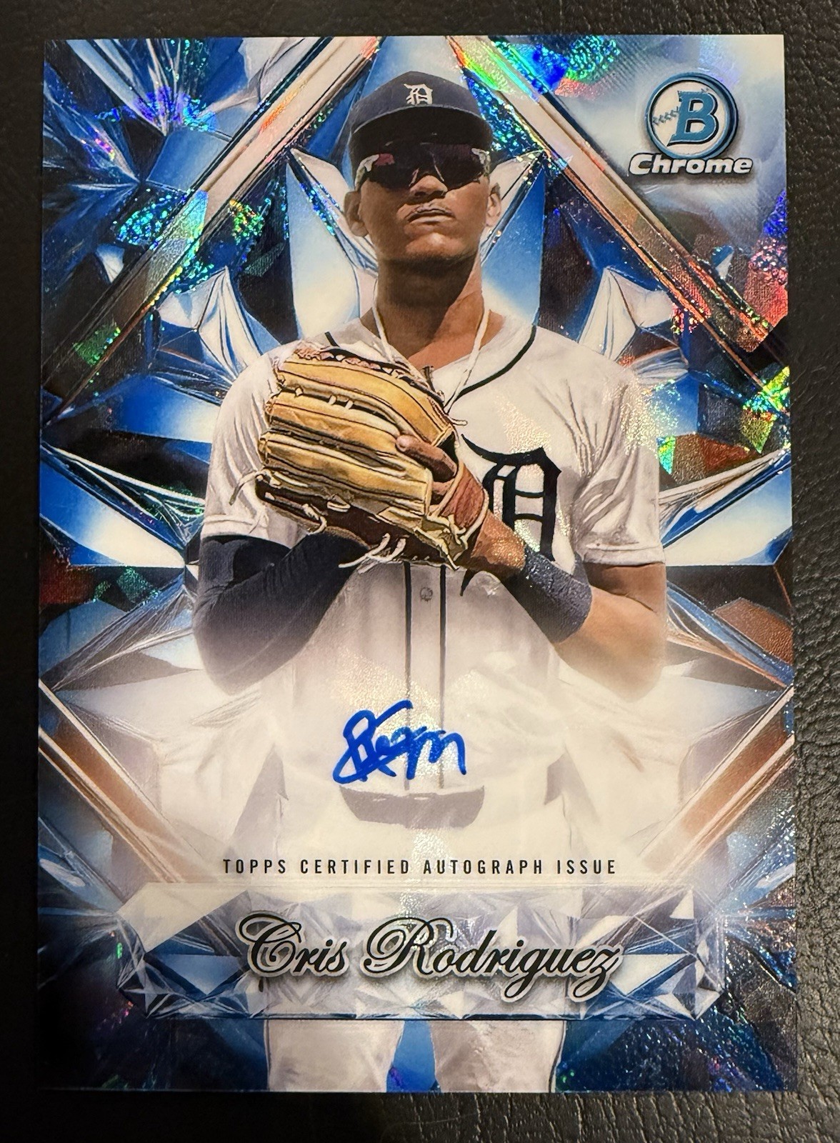 2025 Bowman Chrome Sapphire Selections Cris Rodriguez SP Auto #SSA-CR Tigers