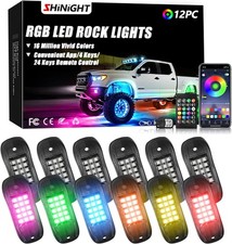Led Rock Lights for Trucks, 12 Pods Lights for Jeep Brightness Truck underglow