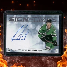 2023-24 Upper Deck SP Authentic Sign of the Times Mason Marchment Auto #SOTT-ME