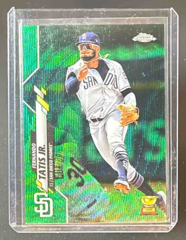 108. Fernando Tatis Jr. 2020 Topps Chrome GreenWave Refractor /99 #84 Padres CC3