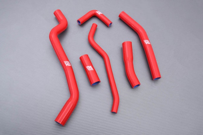 Kit durites radiateur rouge en silicone pour moto Yamaha FZ1 Fazer 1000