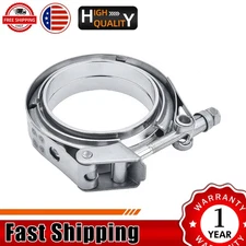 For Exhaust Downpipe 3inch V-band Clamp Male/Female Flange Kit 304 stainless