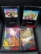 SNES Manual Lot Monopoly, Mario, Dragon's Lair, Young Merlin
