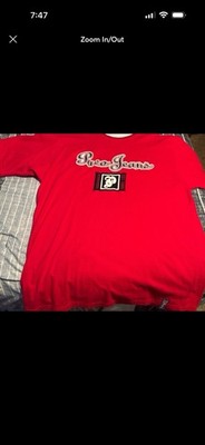 Pepe Jeans Men's Red Logo Graphic Print Short Sleeve Crew Neck T-Shirt XL