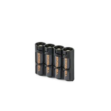 Slim Line AA 4 Pack Battery Caddy Tuxedo Black