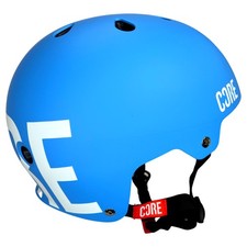 Core Street Stunt Scooter Skate BMX Dirt Casco Blu/Logo Bianco