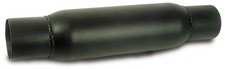 Moroso Spiral Flow Racing Muffler 2.5 Inch Inout - Black Steel