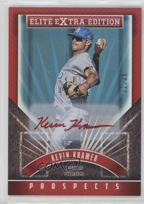 2015 Panini Elite Extra Edition Prospects Red Ink 2/25 Kevin Kramer #63 Auto 0g4