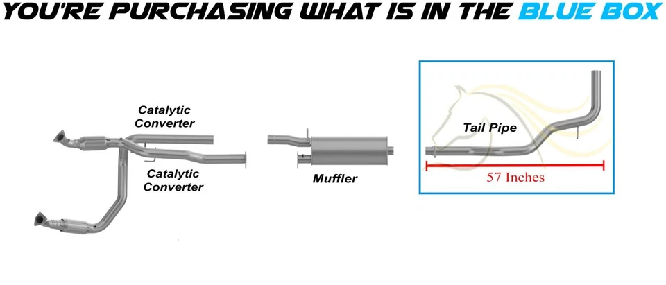 Tubo de escape de acero inoxidable se adapta a: 03-10 4,8 L y 03-2009 6,0 L Chevrolet Express 3500 Foto 3 de 4