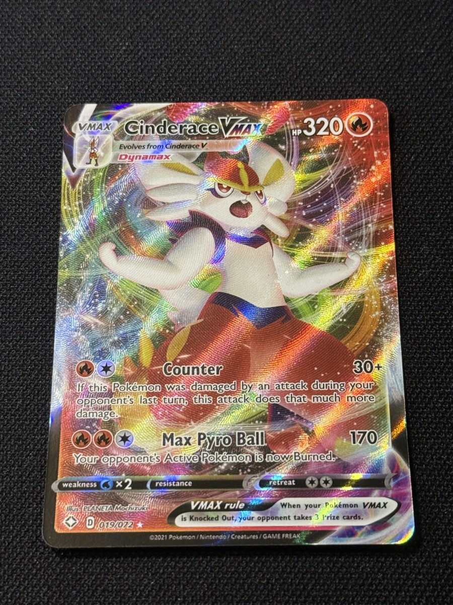 cinderace vmax pokemon card value Holo Shining Fates 019/072 (custom | Proxy) [Water]2 Cinderace VMAX 045/264 Ultra Rare