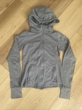 Alo Yoga Foundation Full Zip Hoodie Jacket Gray Women’s Size XS