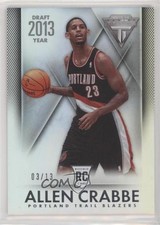 2013-14 Panini Titanium Draft Year 3/13 Allen Crabbe #129 0f6