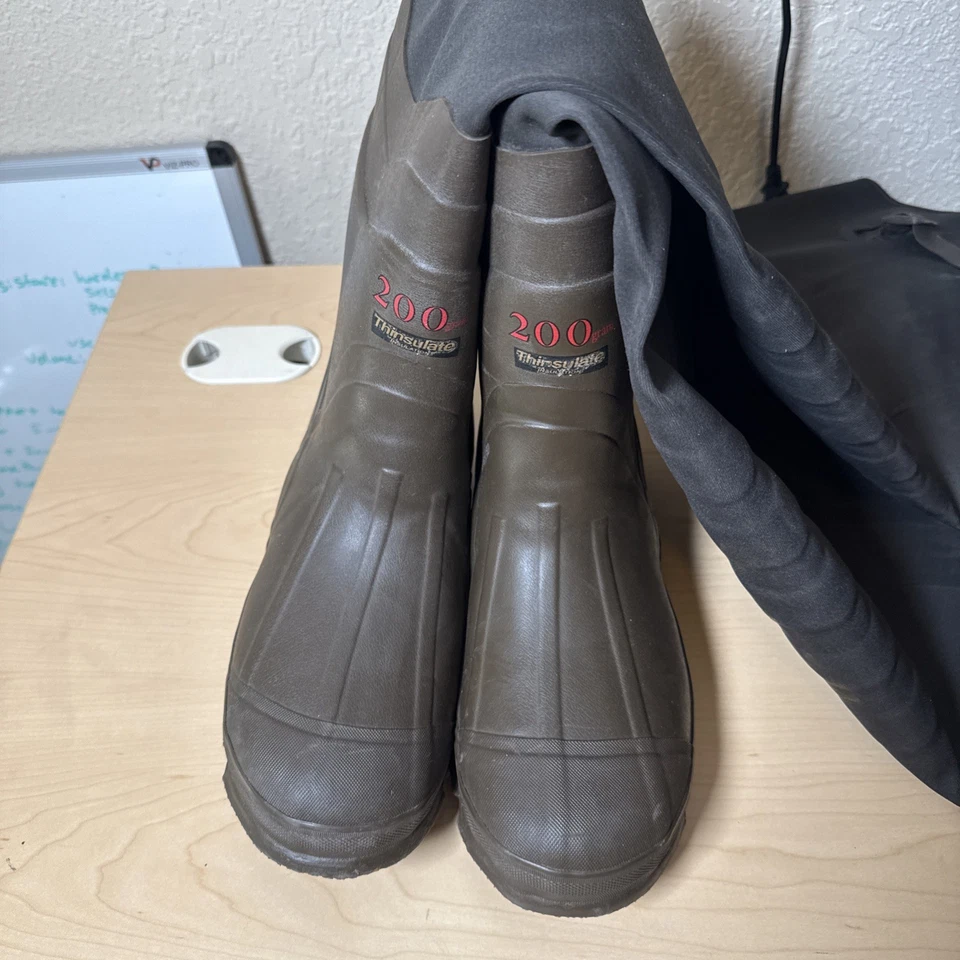 RED HEAD HIP WADERS BOOTS Men's 11 Brown PVC 100% Waterproof - Image 2 of 4