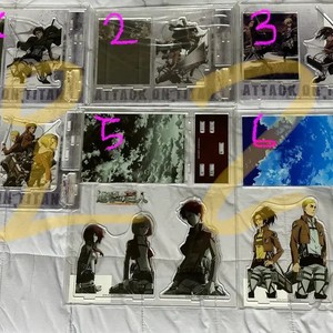 Attack on Titan Diorama Acrylic Figures Levi, Eren, Mikasa