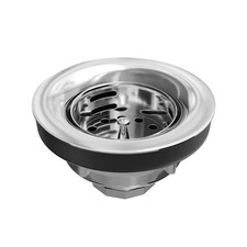 Junior Duo Basket Strainer for 1-3/4 In. Bar Sink in Stainless Steel