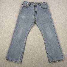 Vintage Levis Jeans Mens 33x30 Fits 33x29 Light Wash 517 Bootcut Western Denim