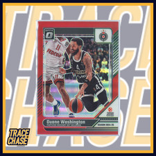 2024-25 Panini Donruss EuroLeague Basketball Duane Washington Optic Red 35/99