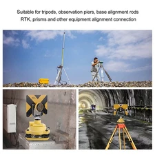 Survey Pole Adapter Aluminum Alloy Prism Joint to 5/8‑11 Converter for GPS RTK