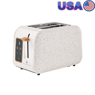 Digital 2-Slice Toaster W/ Touch Display Cancel Defrost Bagel High-Lift Feature