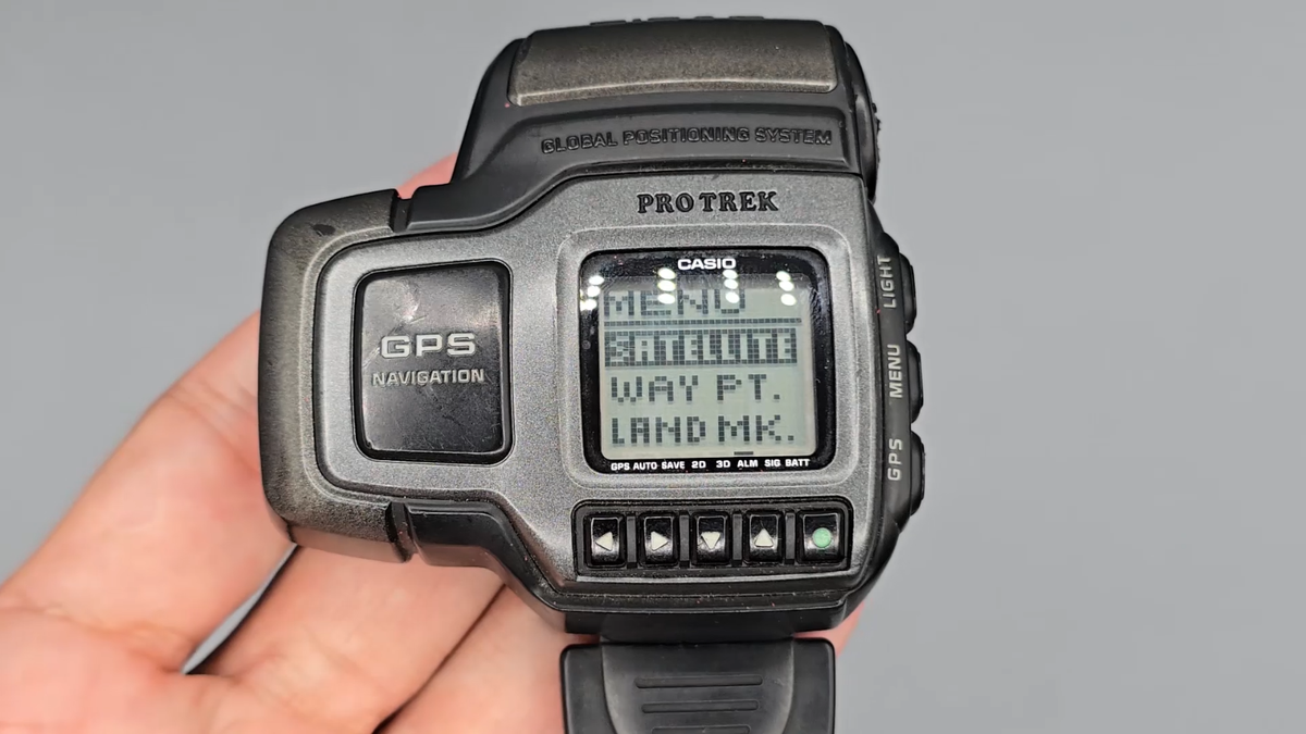 RARE 1st GPS Casio Protrek Digital Navigation Prt-1 Vintage