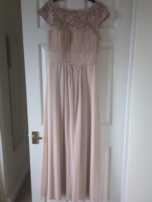 Ever Pretty Größe 12/14 Latte beige Abendkleid/Abschlussball/Brautjungfer neu mit Etikett