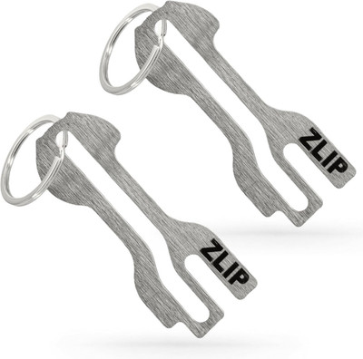 ZLIP  and Slide | Einkaufswagenlöser Edelstahl Mit Schlüsselring | Einkaufswagen
