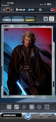 Topps Star Wars Card Trader SWCT Digital Legendary  Anakin Skywalker  2cc Gilded