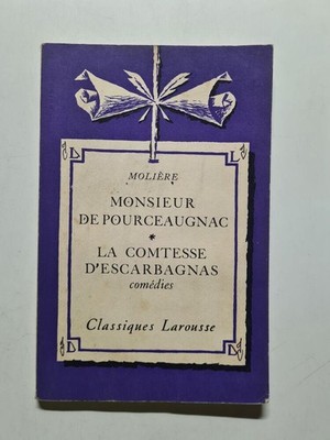 Monsieur de Pourceaugnac / la comtesse d'escarbagnas | Molière | Guter Zustand
