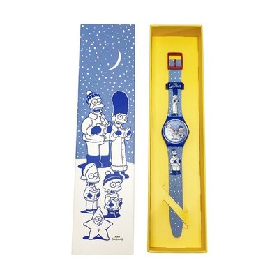 SWATCH The Simpsons Collaboration Model Tidings of Joy SO28Z126 Quartz watch...