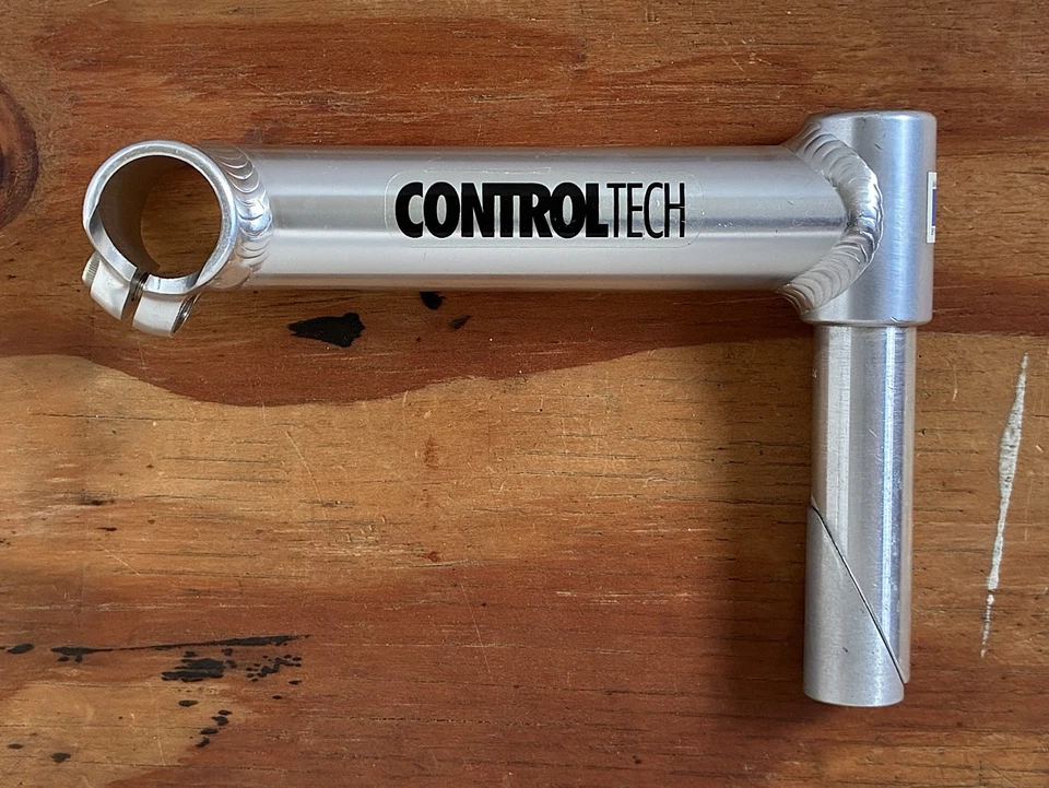 NOS Vintage Control Tech Aluminum Quill MTB Stem 150mm 25.4 Silver Made in USA - Image 2 of 4