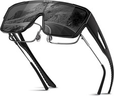 Sports Polarized Fit over Glasses: Men and Women UV400 Protection Sunglasses for