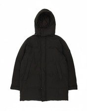 GAS Giubbotto Uomo Imbottito con Cappuccio UK 42 XL Nero Poliestere DU09