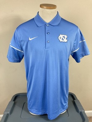 Nike Dri Fit UNC North Carolina Tar Heels Polo Shirt Men's Size M