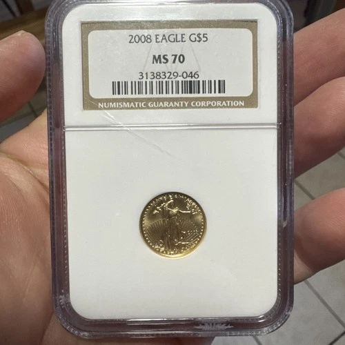 2008 1/10 oz Gold Eagle G$5 NGC MS 70