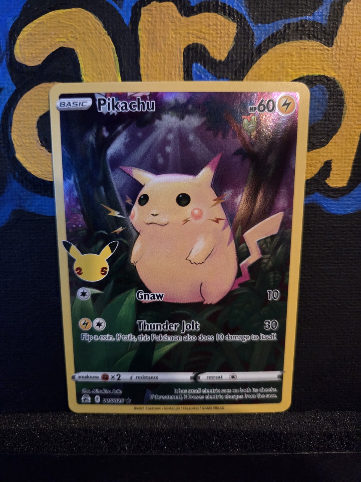2021 Pikachu | Pokemon TCG Celebrations 005/025 Holo Rare Full Art Card