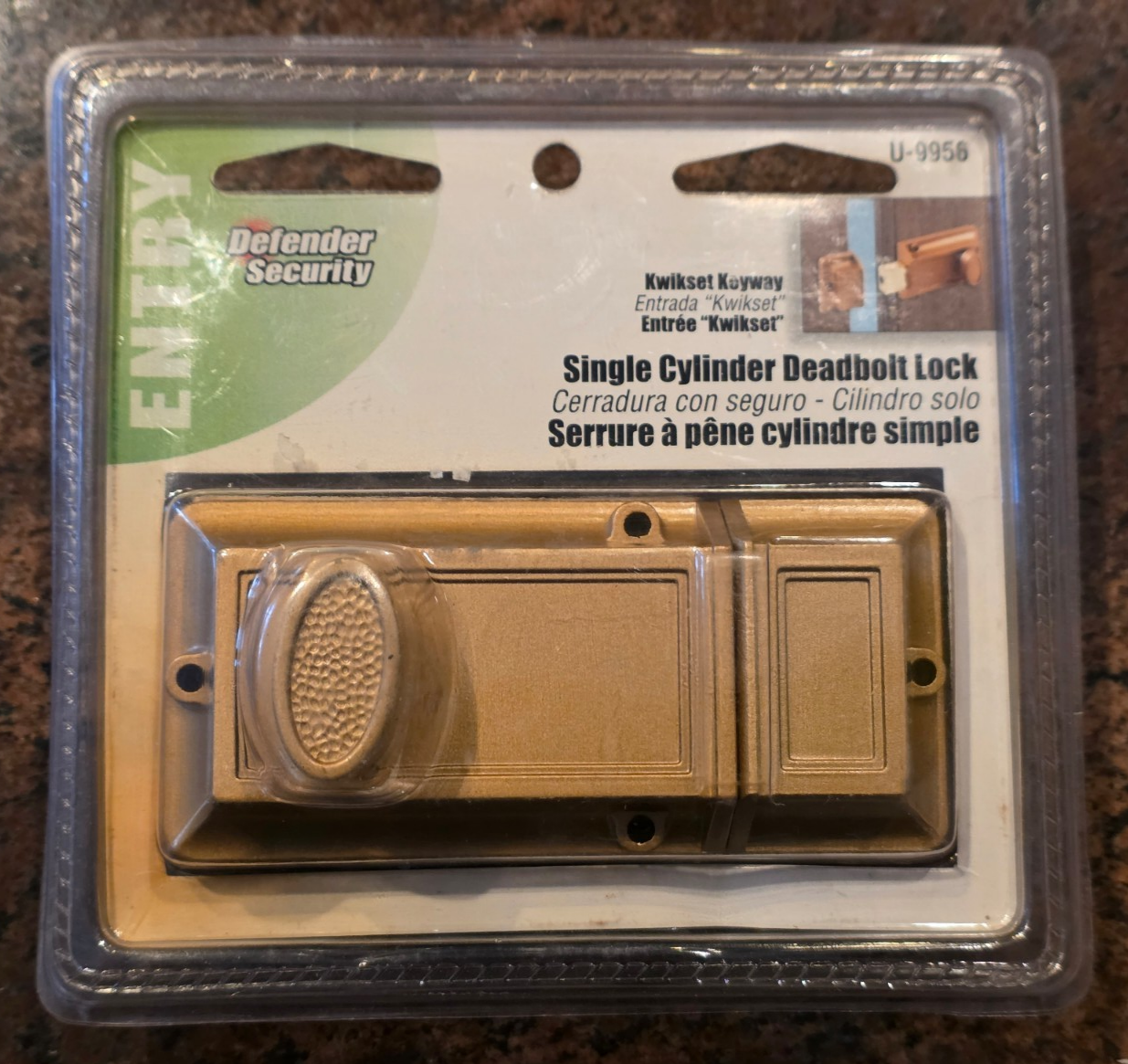 Lock Box Defender Defender Security U-9956 Rim Single Cylinder Deadbolt Lock Brass | eBay
